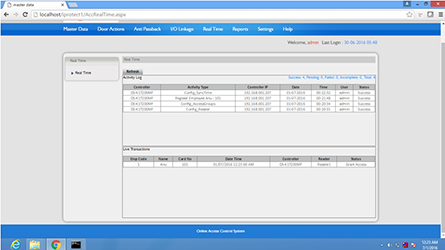 Real Time (Activity Log) & LIVE Transactions